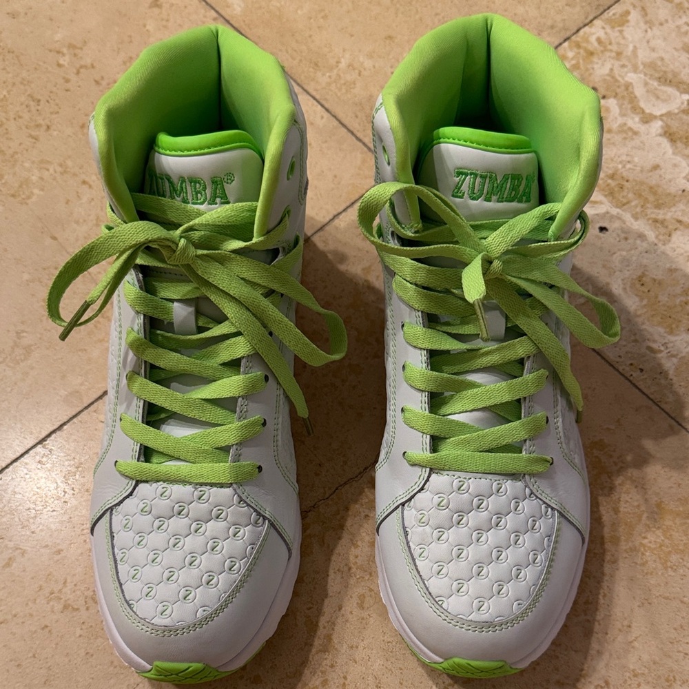 Zumba Air Boss  Sneakers - Lime Green and White
